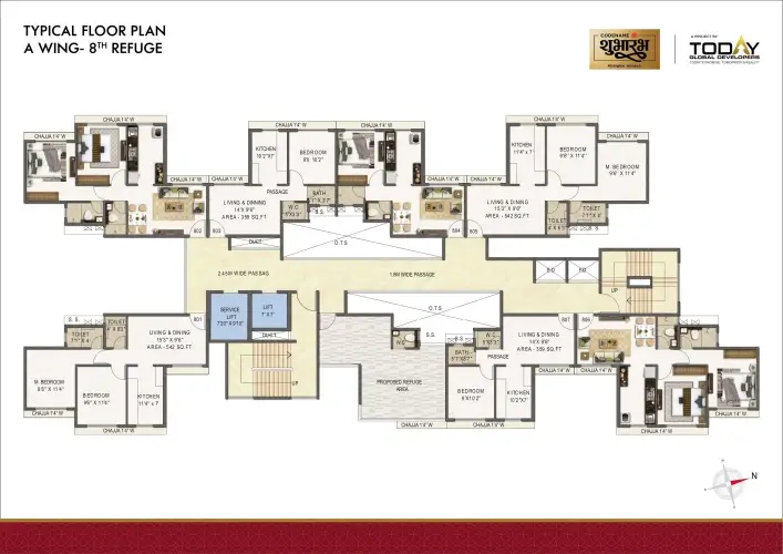 Today Codename Shubharambh Typical Floor Plan